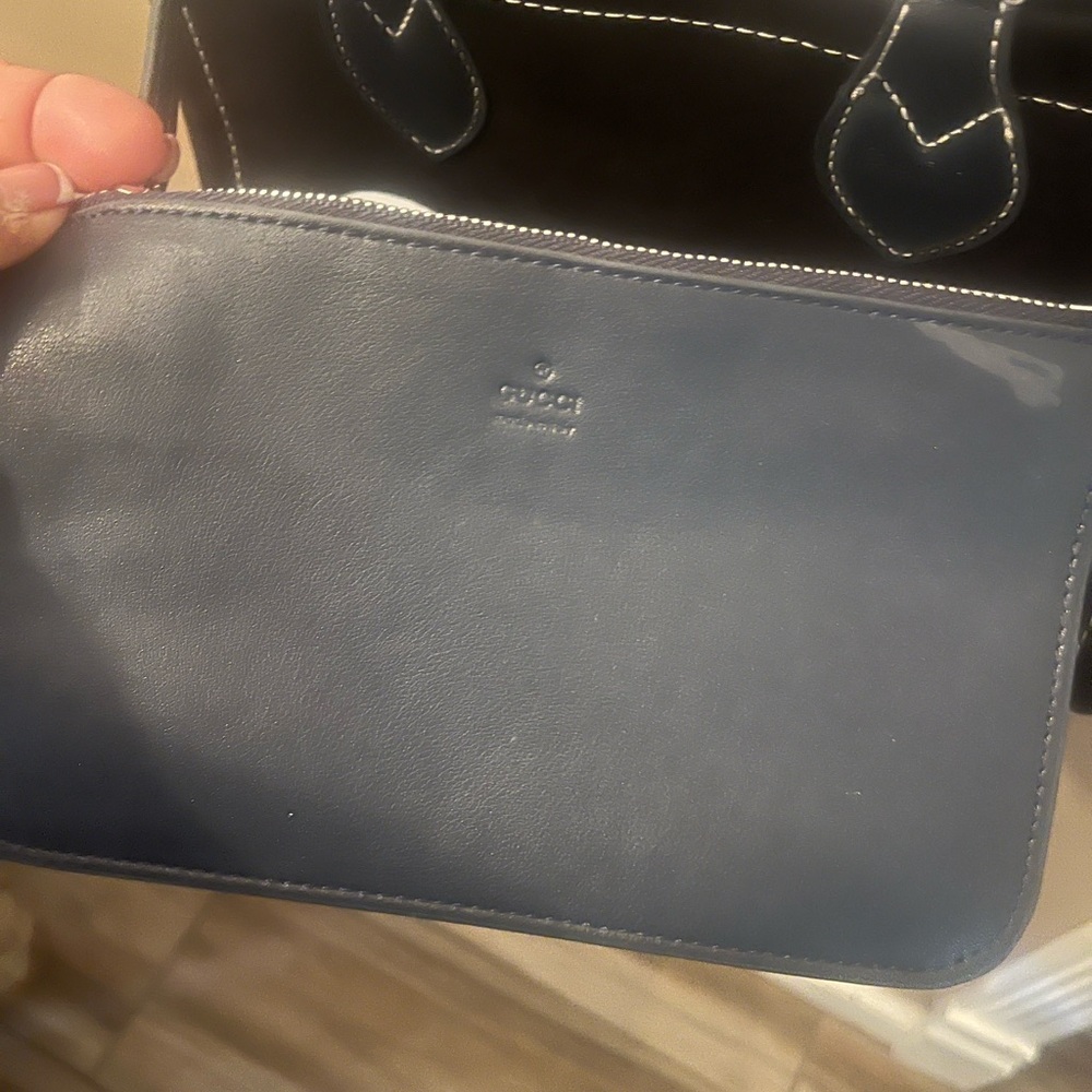Gucci Black and blue small tote - Picture 5 of 7